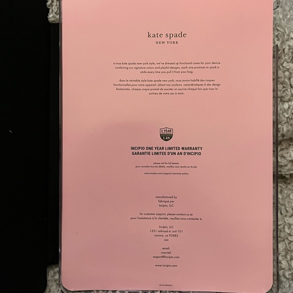 Kate Spade Protective Folio iPad Case- Leopard Black - Picture 4 of 5